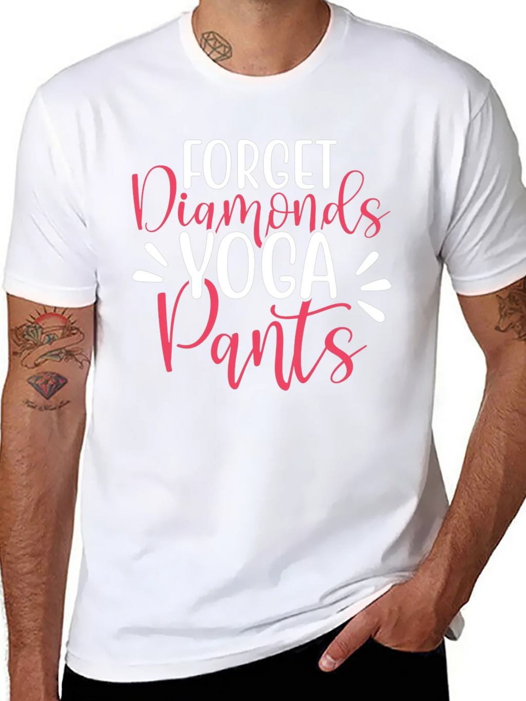 Forget Diamonds Yoga Pants Graphic T-Shirt product image 7