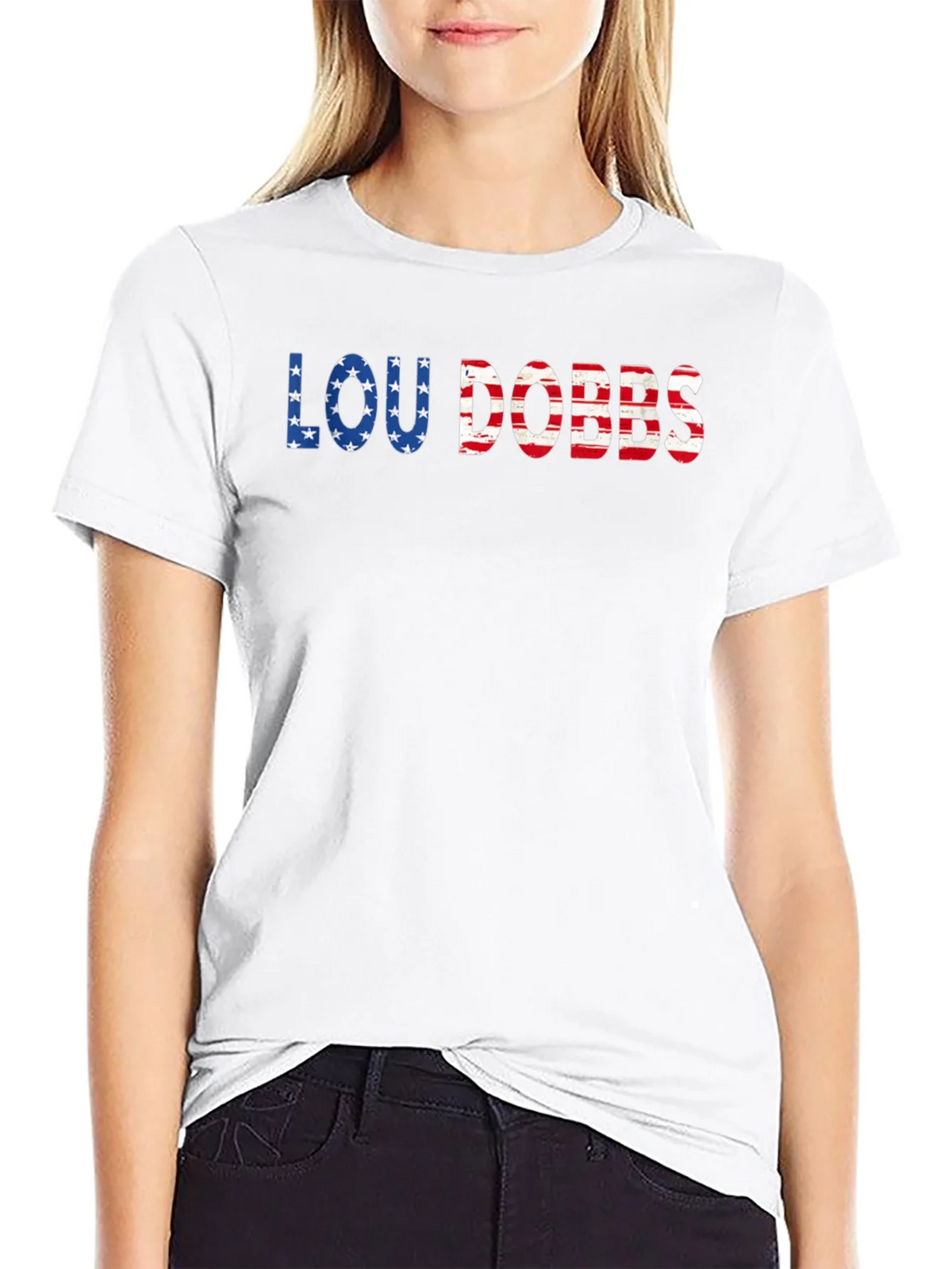 Lou Dobbs Patriotic USA Flag T-Shirt product image 8