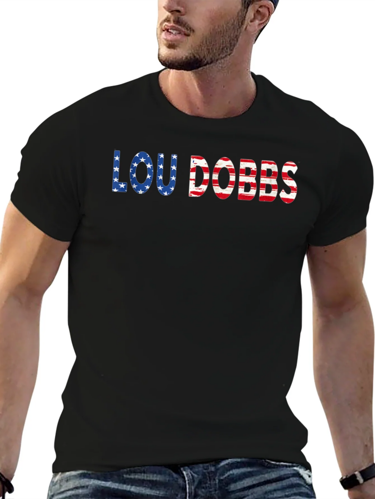Lou Dobbs Patriotic USA Flag T-Shirt product image 6