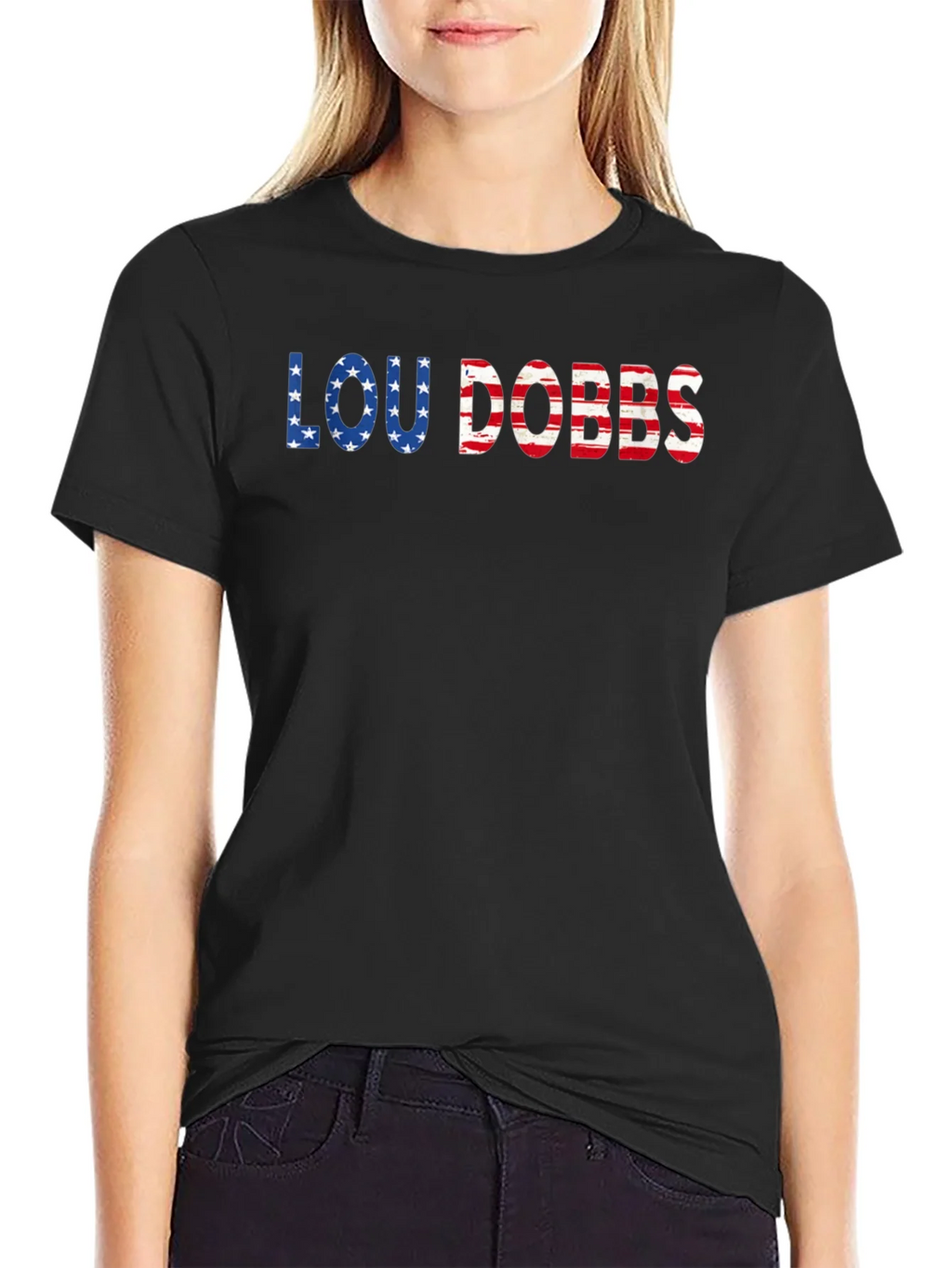 Lou Dobbs Patriotic USA Flag T-Shirt product image 2
