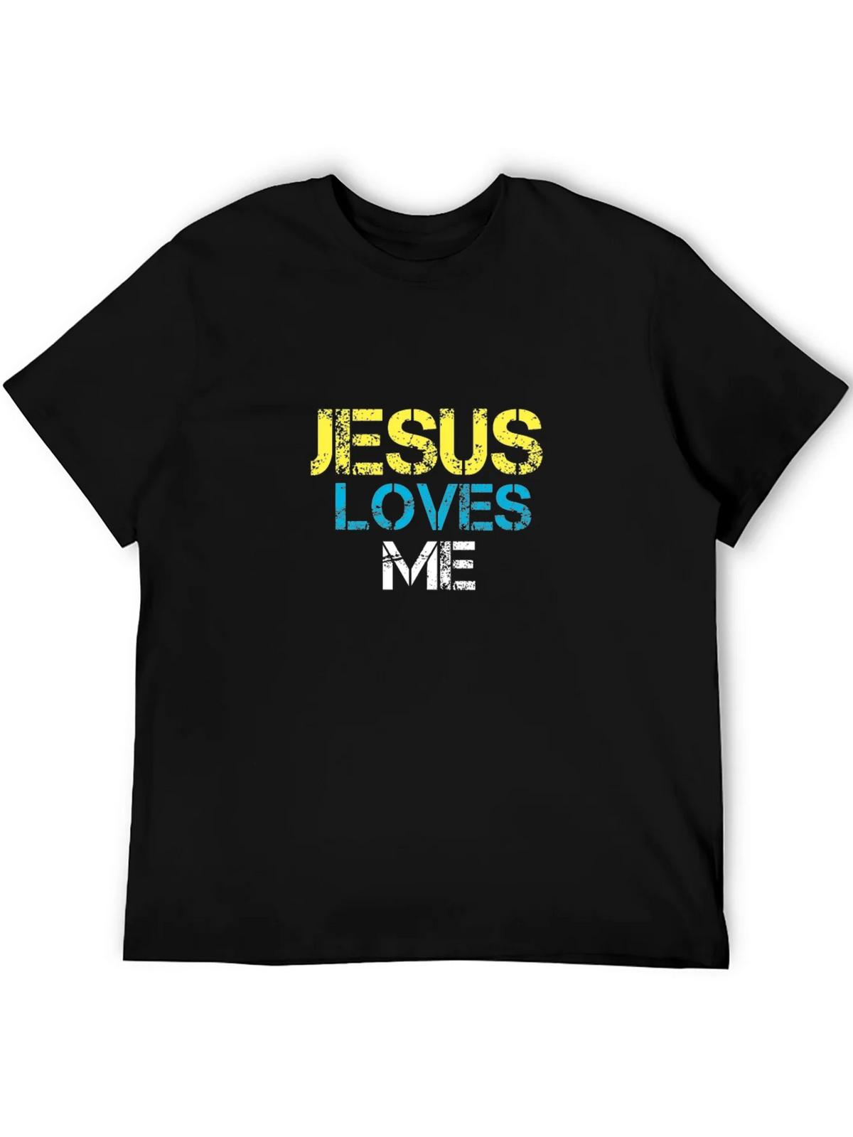 Jesus Loves Me Black T-Shirt product image 4