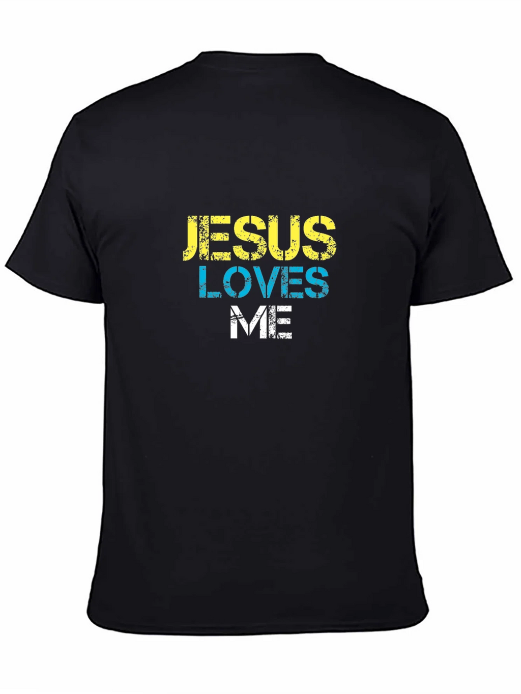 Jesus Loves Me Black T-Shirt product image 3