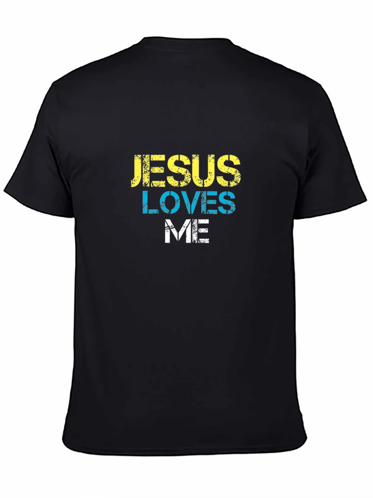 Jesus Loves Me Black T-Shirt product image 3