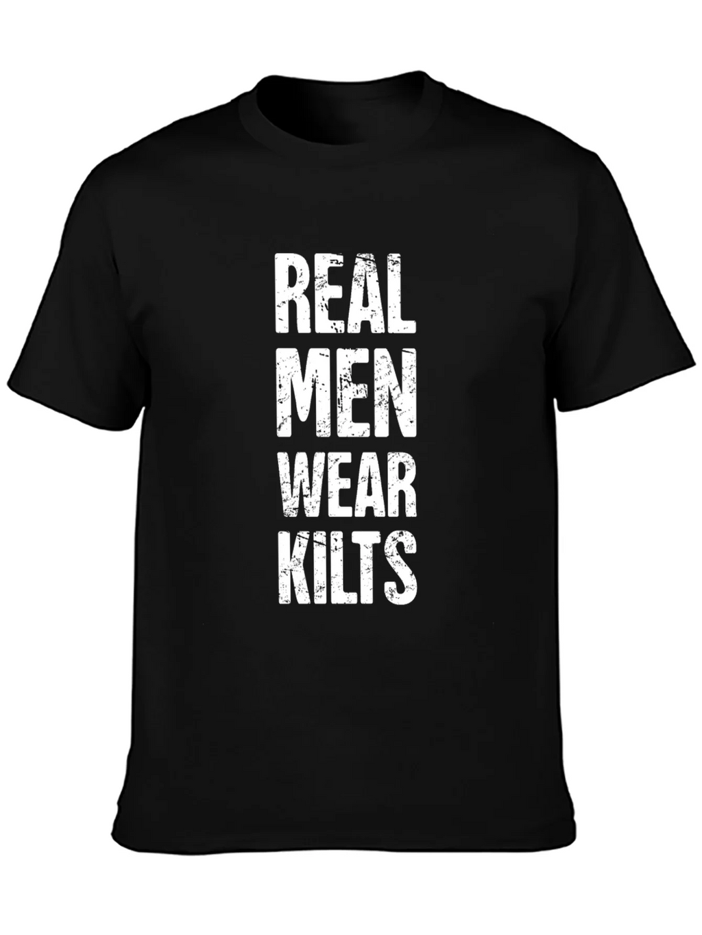 Real Men Wear Kilts Graphic T-Shirt - Black product image 3