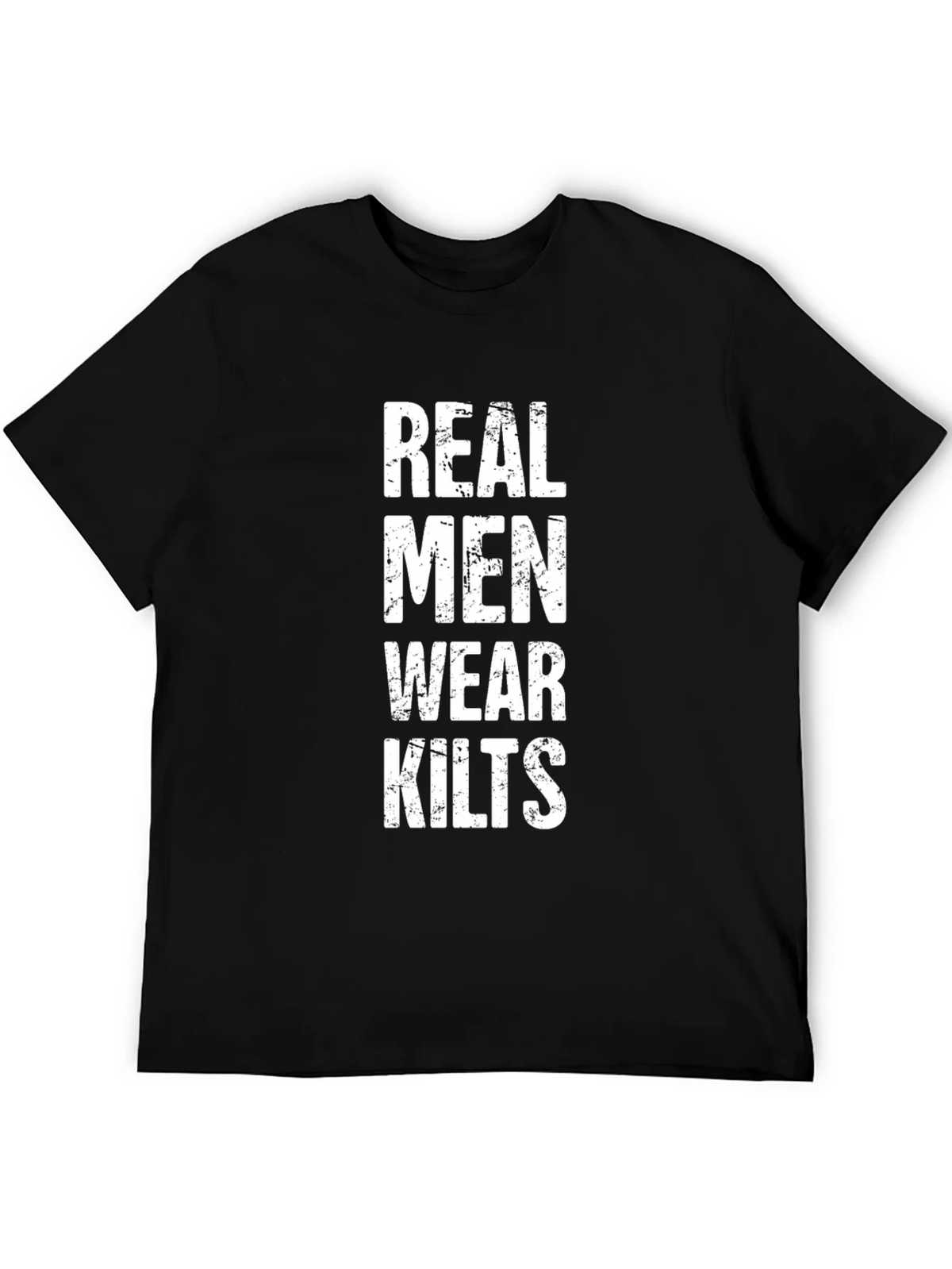 Real Men Wear Kilts Graphic T-Shirt - Black product image 5
