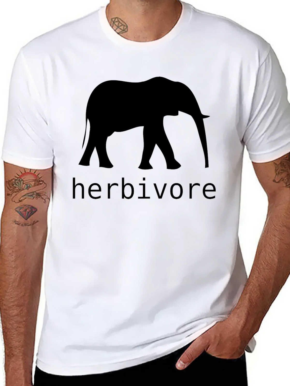 Herbivore Elephant Graphic Black T-Shirt product image 7