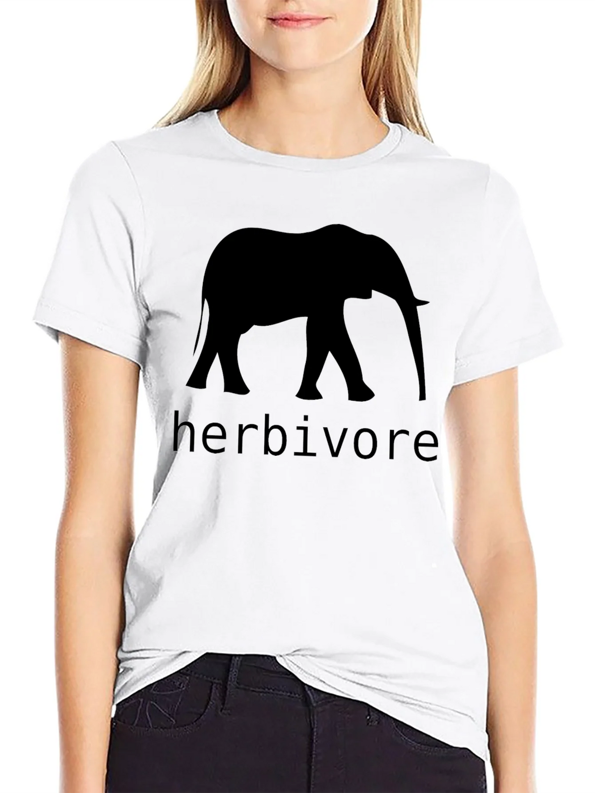Herbivore Elephant Graphic Black T-Shirt product image 8
