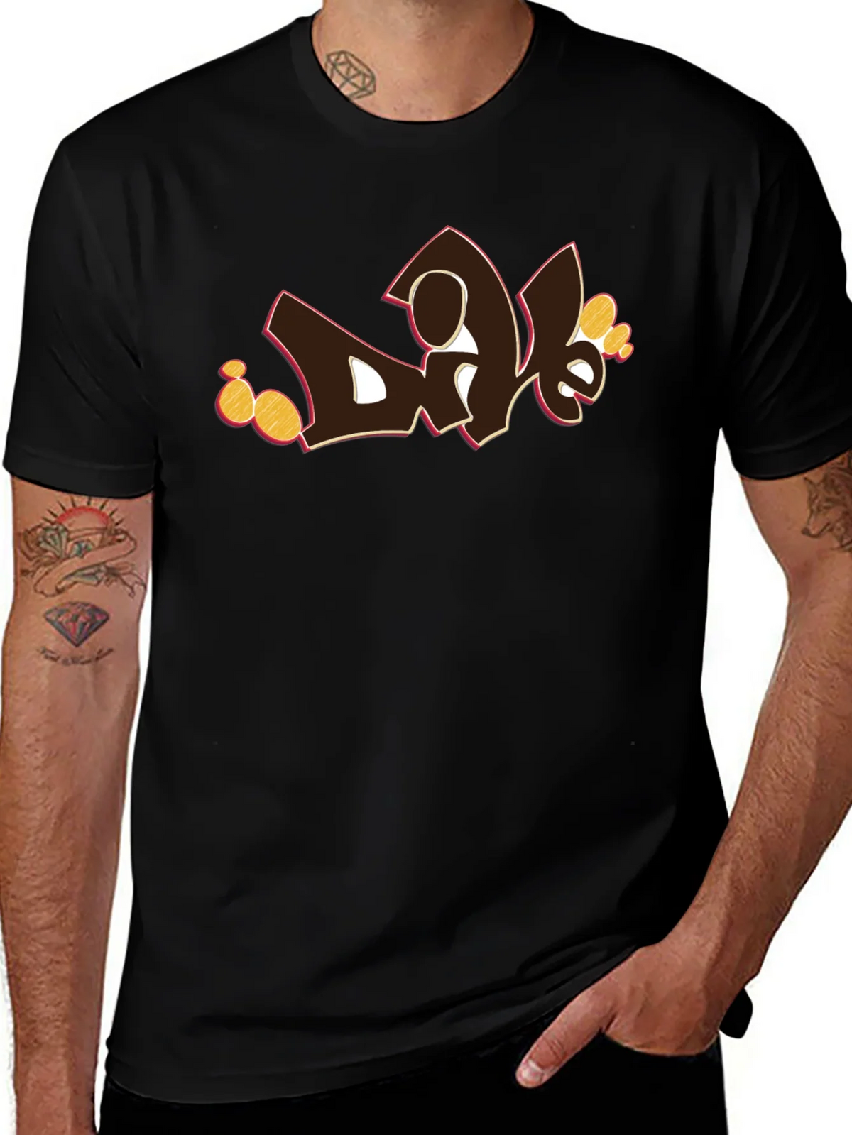 Graffiti Style Graphic Print Tee product image 1