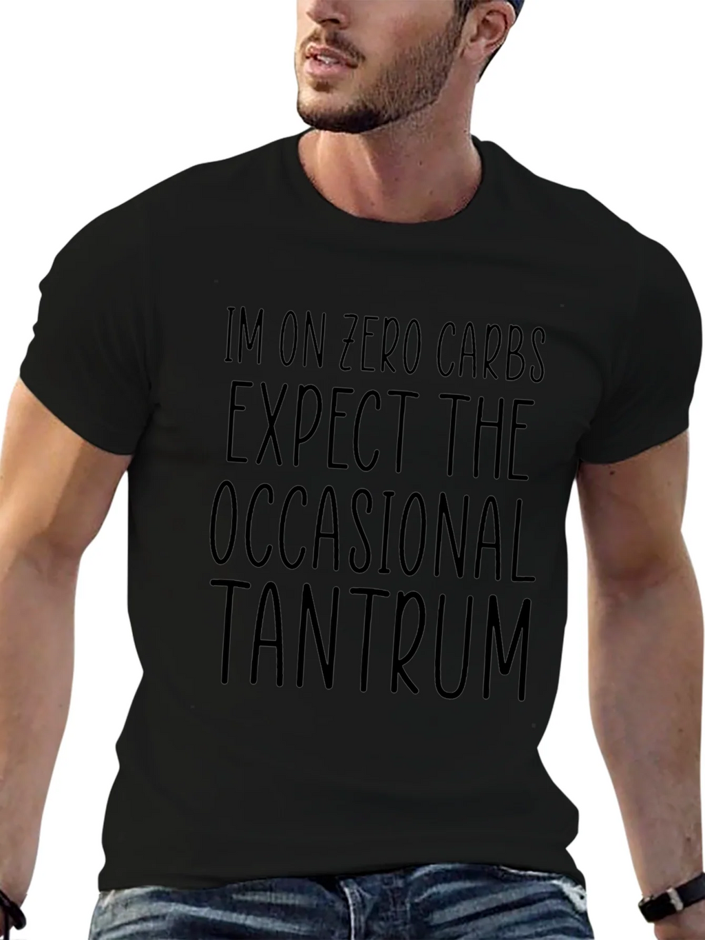 Zero Carb Tantrum Black T-Shirt product image 6