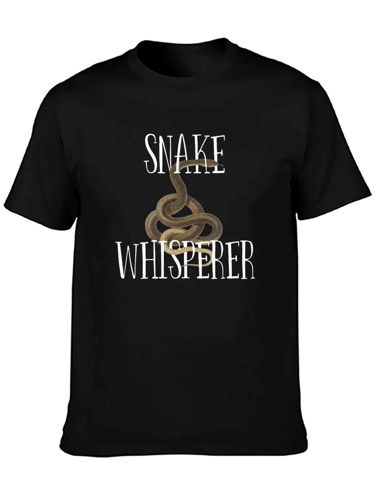 Snake Whisperer Graphic Tee - Black Cotton T-Shirt product image 3