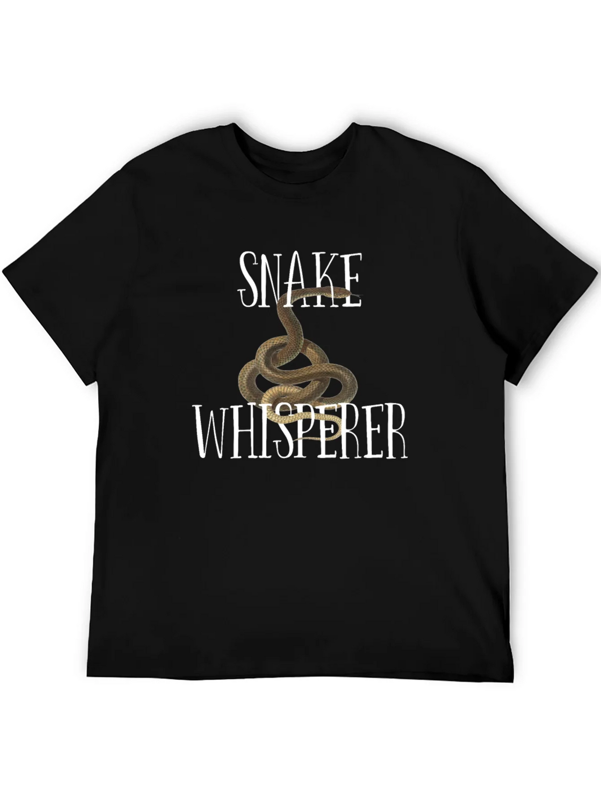 Snake Whisperer Graphic Tee - Black Cotton T-Shirt product image 5
