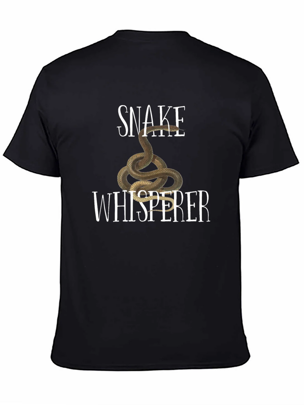 Snake Whisperer Graphic Tee - Black Cotton T-Shirt product image 4