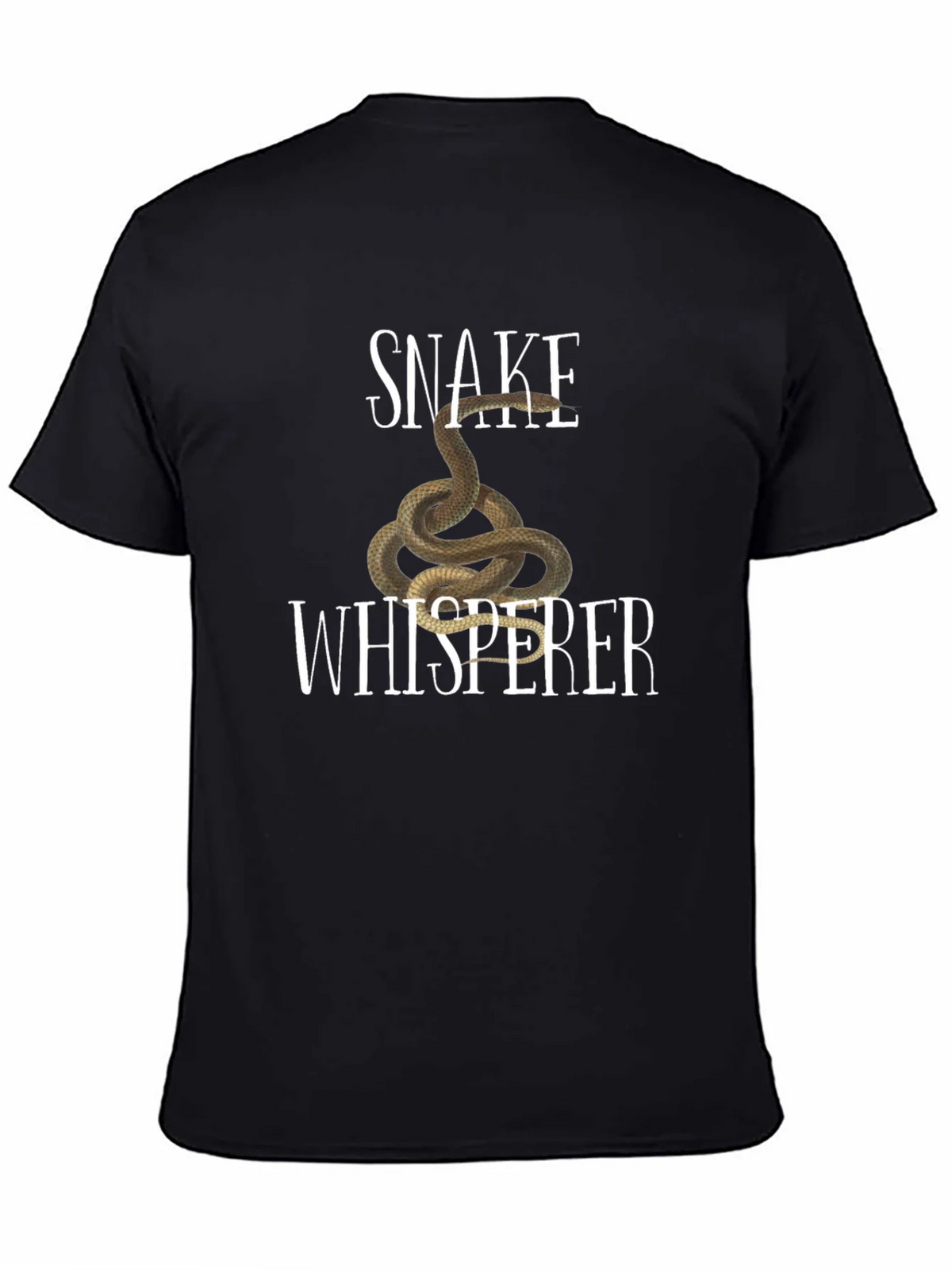 Snake Whisperer Graphic Tee - Black Cotton T-Shirt product image 4