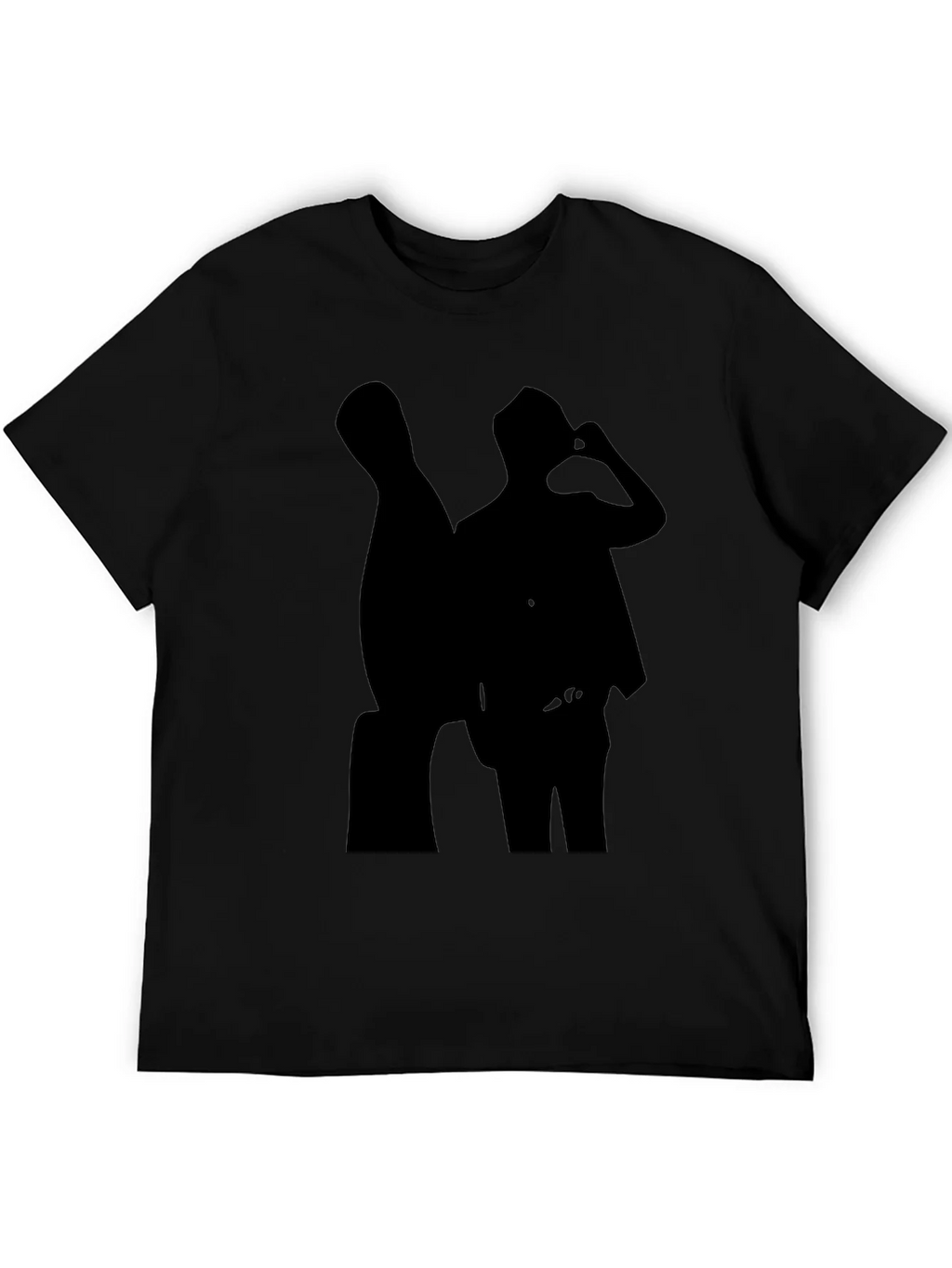 Silhouette Tee: Cool Black Graphic T-Shirt product image 5