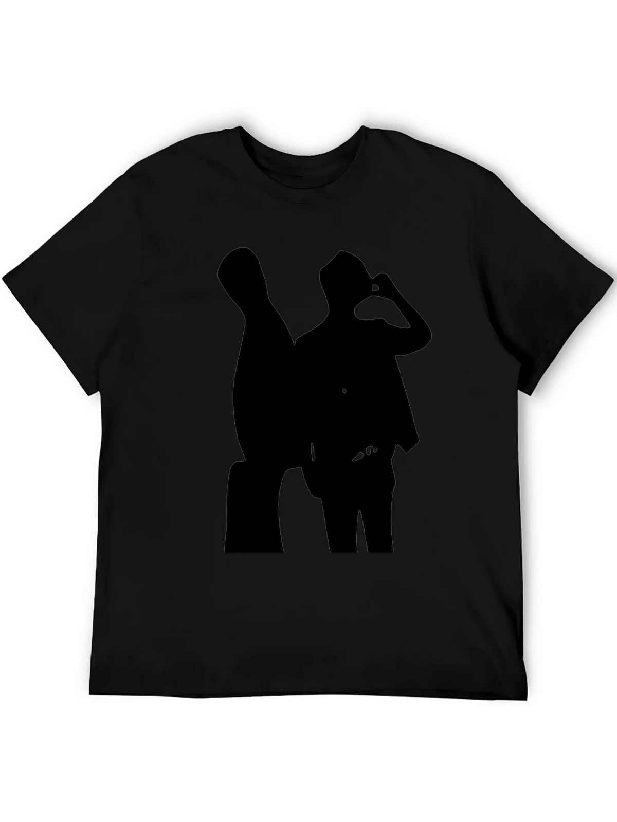 Silhouette Tee: Cool Black Graphic T-Shirt product image 5