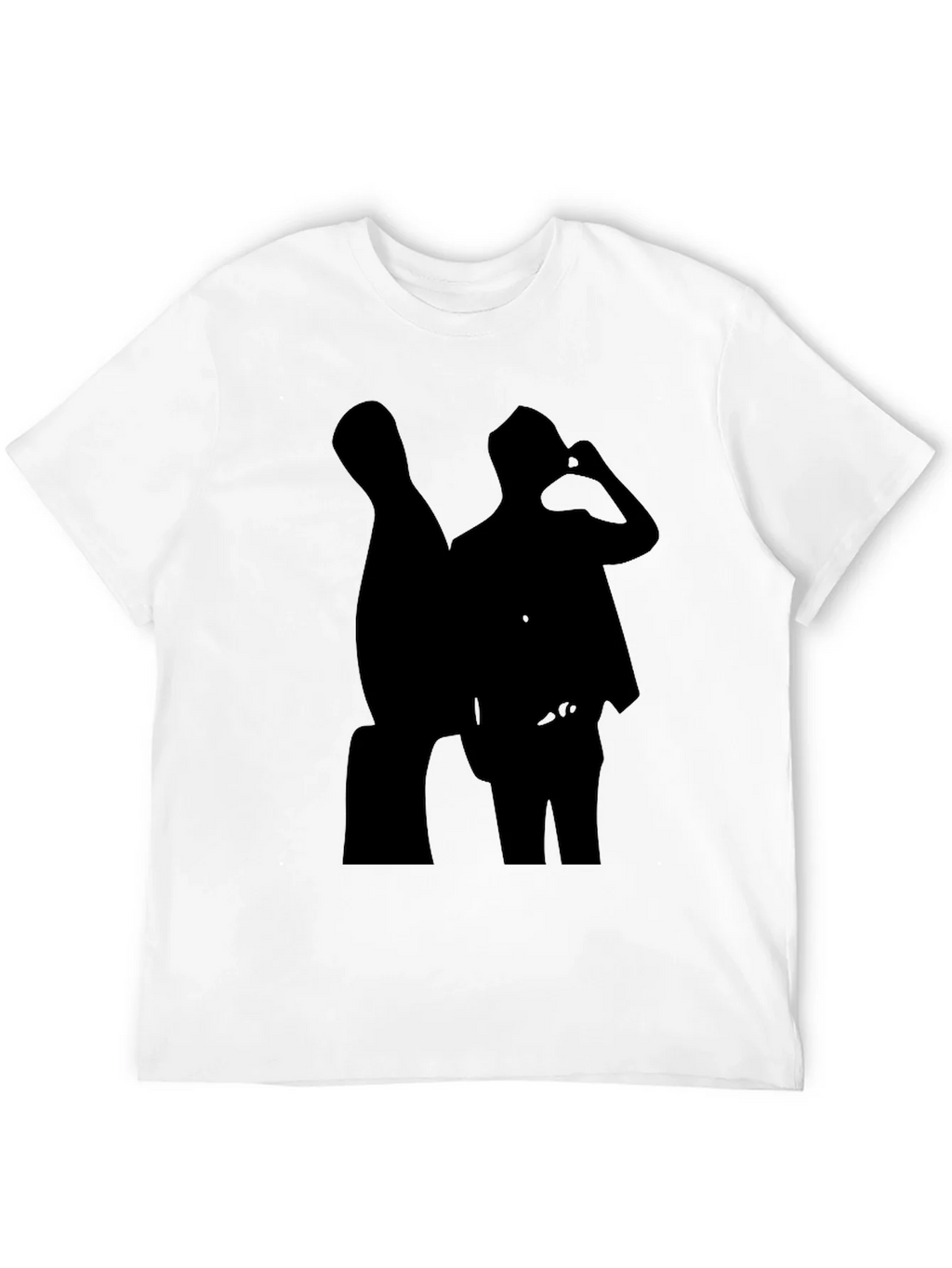 Silhouette Tee: Cool Black Graphic T-Shirt product image 11