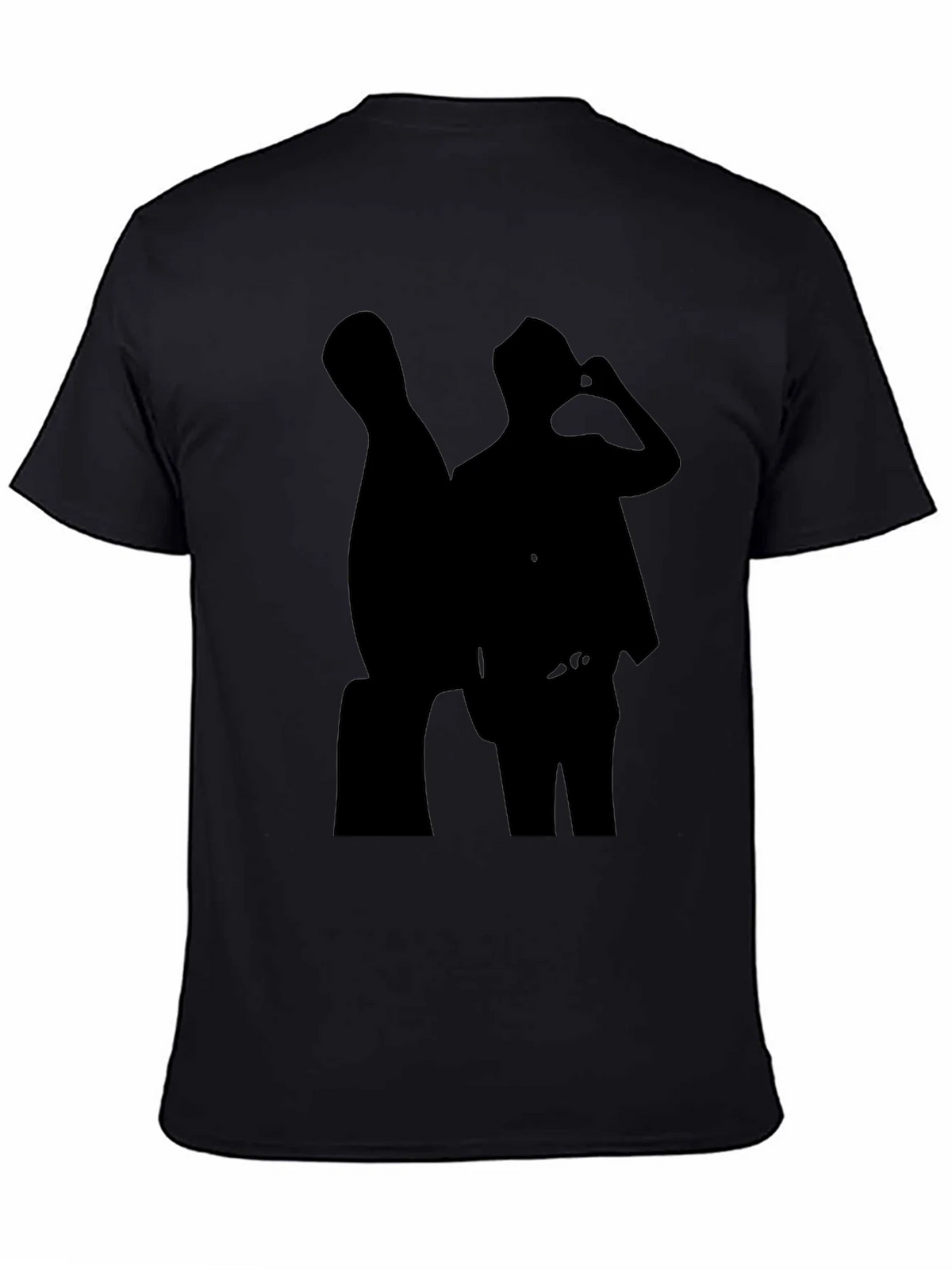 Silhouette Tee: Cool Black Graphic T-Shirt product image 4