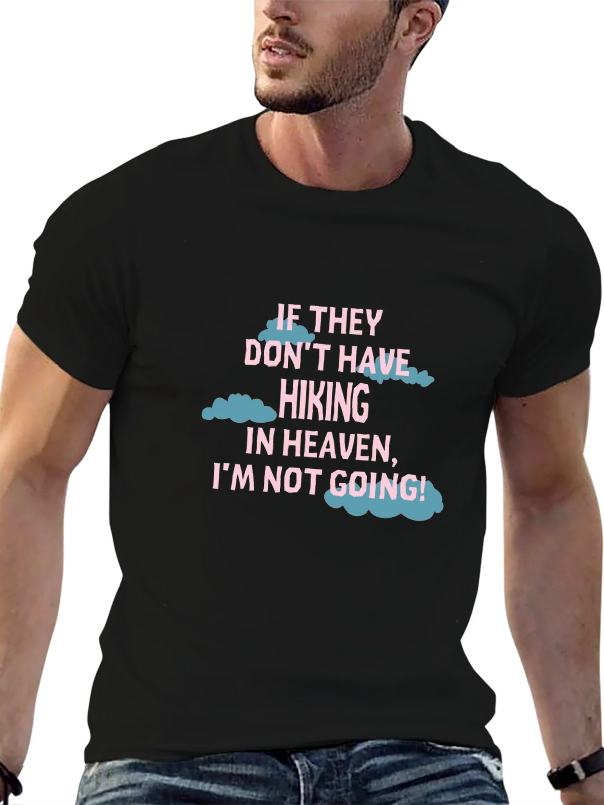 Hiking Heaven T-Shirt - Black Crew Neck Tee product image 6