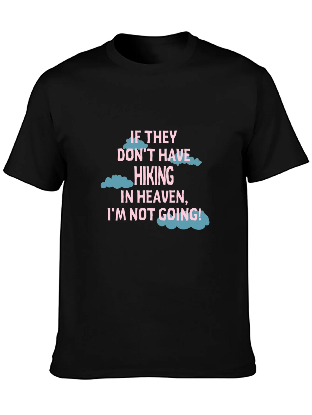 Hiking Heaven T-Shirt - Black Crew Neck Tee product image 3