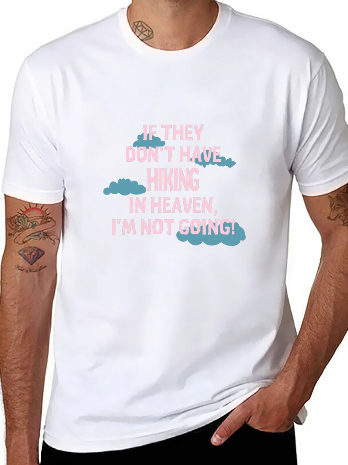 Hiking Heaven T-Shirt - Black Crew Neck Tee product image 7