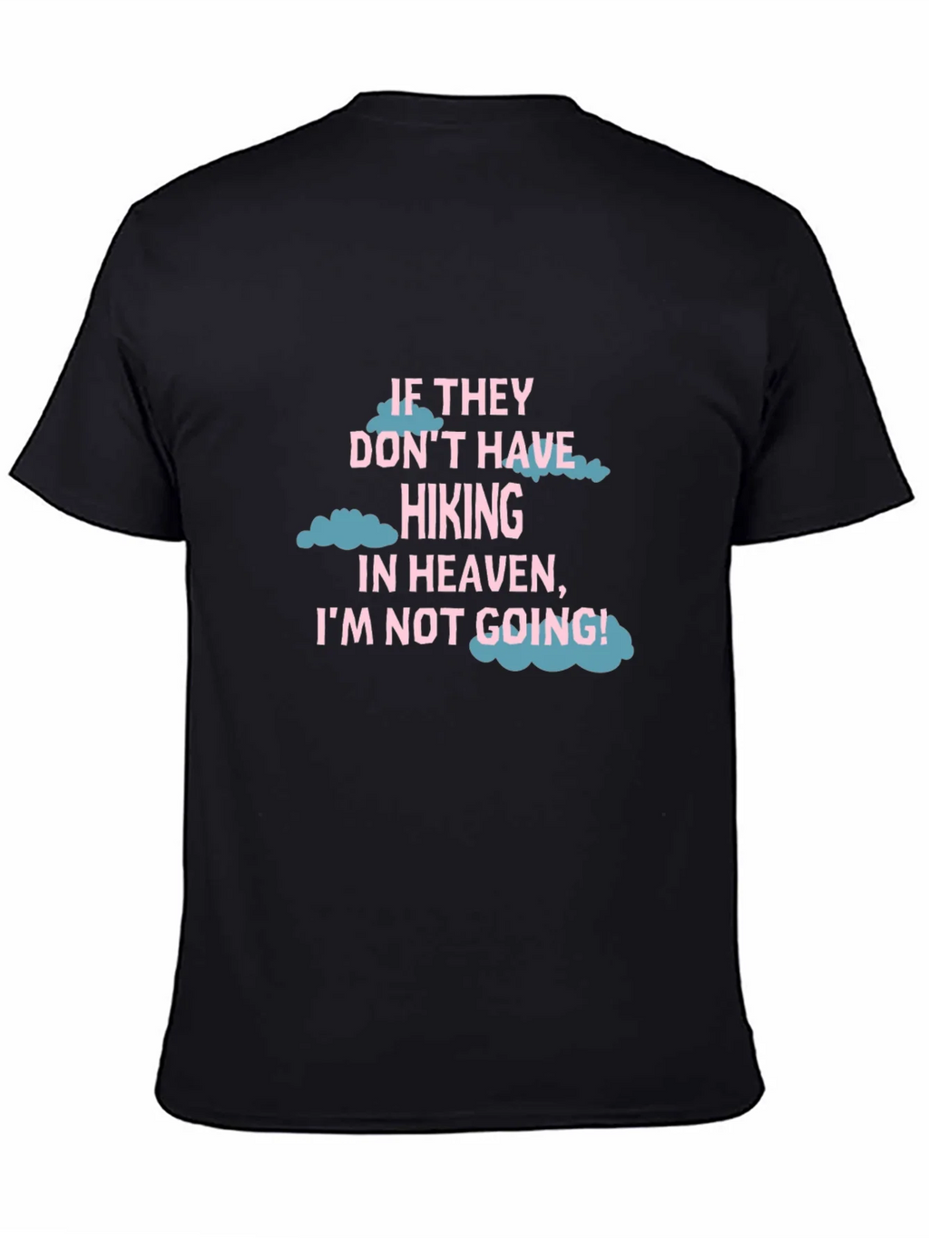 Hiking Heaven T-Shirt - Black Crew Neck Tee product image 4