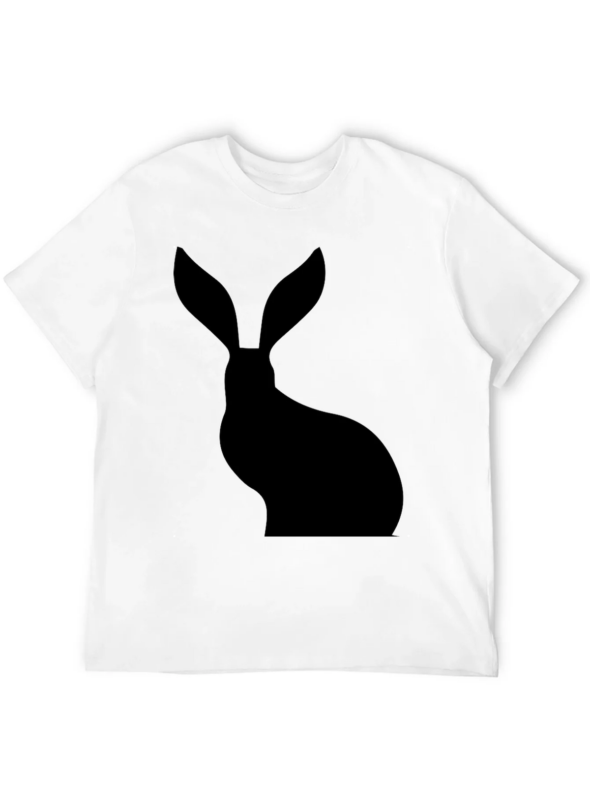 Hare Silhouette Black T-Shirt product image 10
