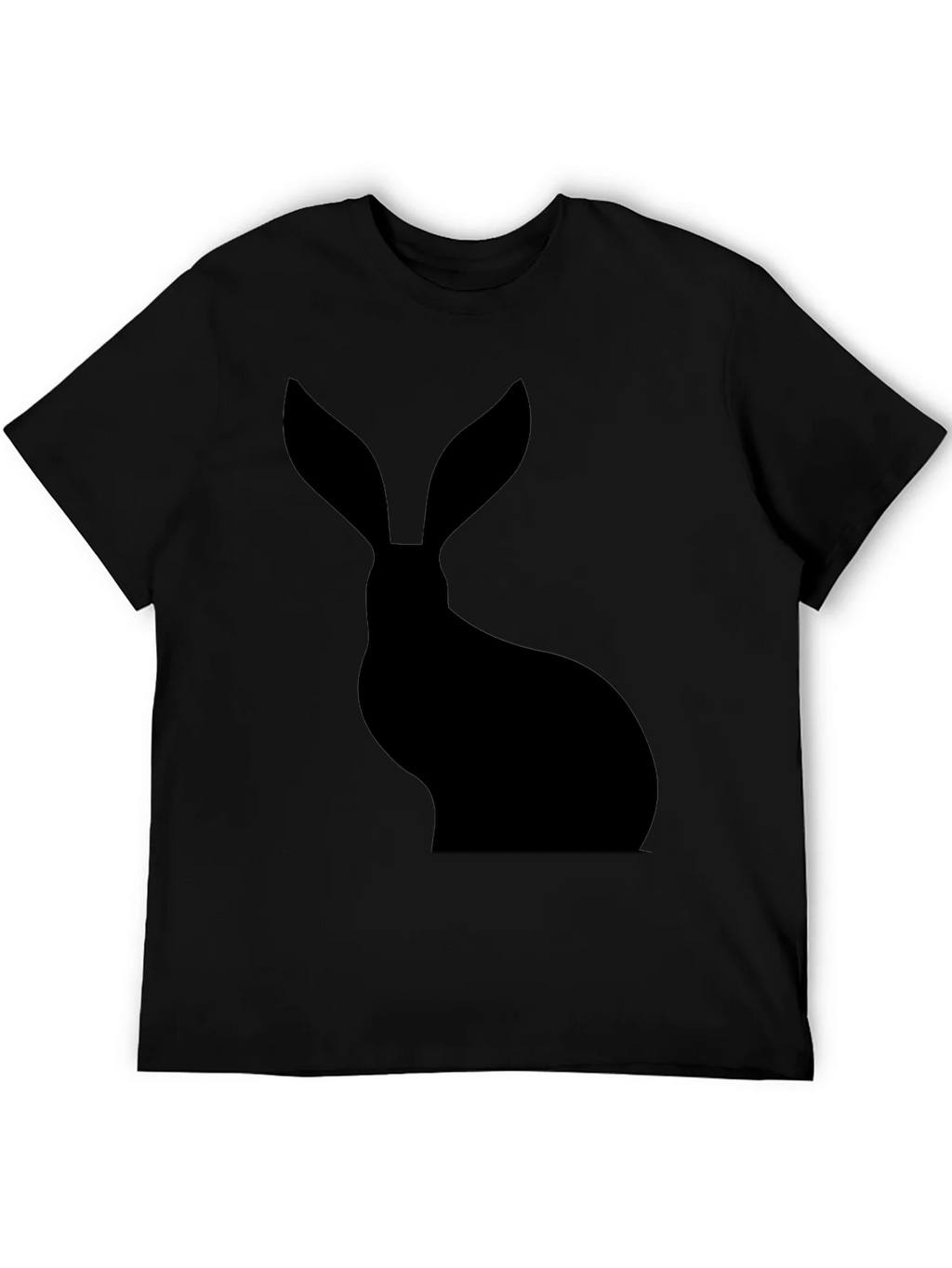 Hare Silhouette Black T-Shirt product image 5