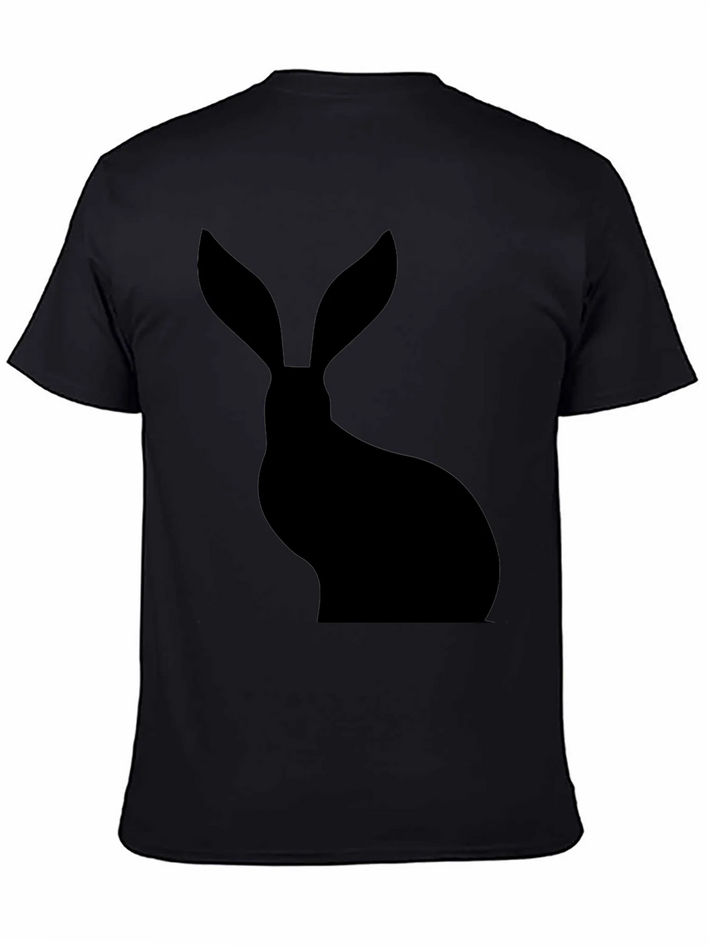 Hare Silhouette Black T-Shirt product image 4
