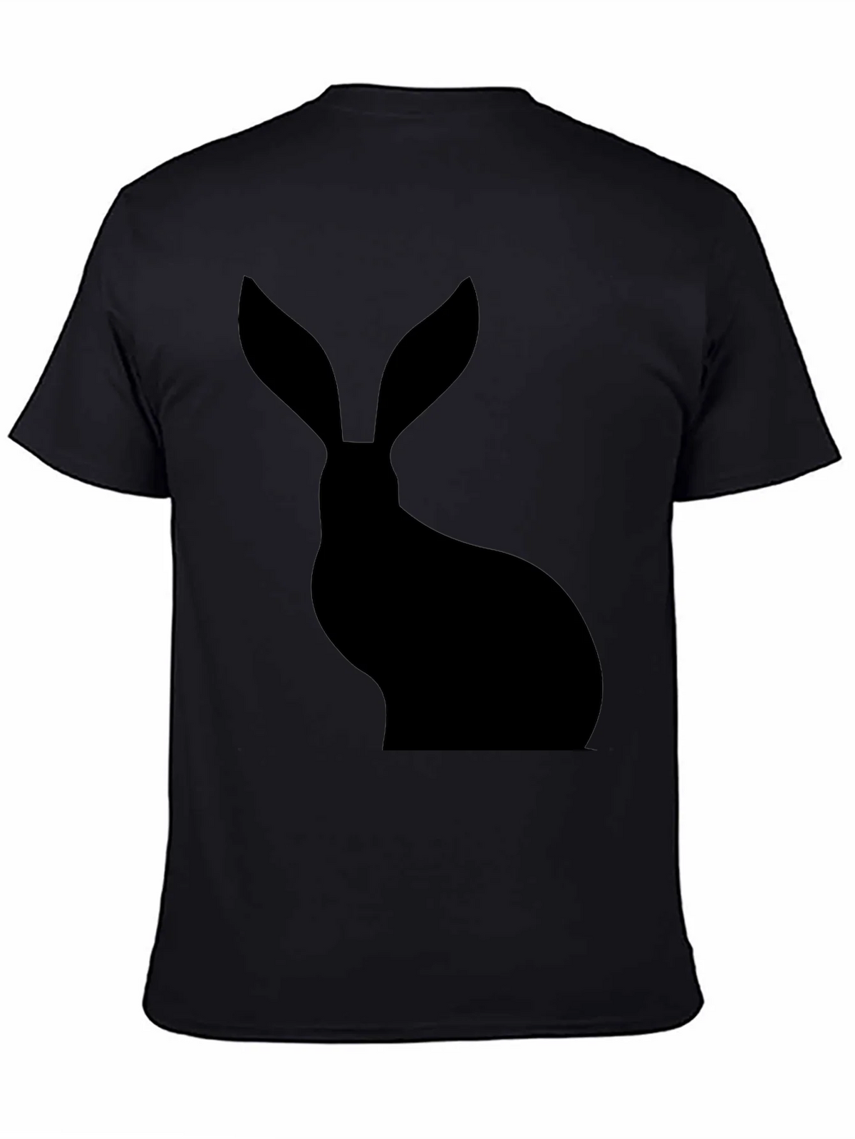 Hare Silhouette Black T-Shirt product image 4