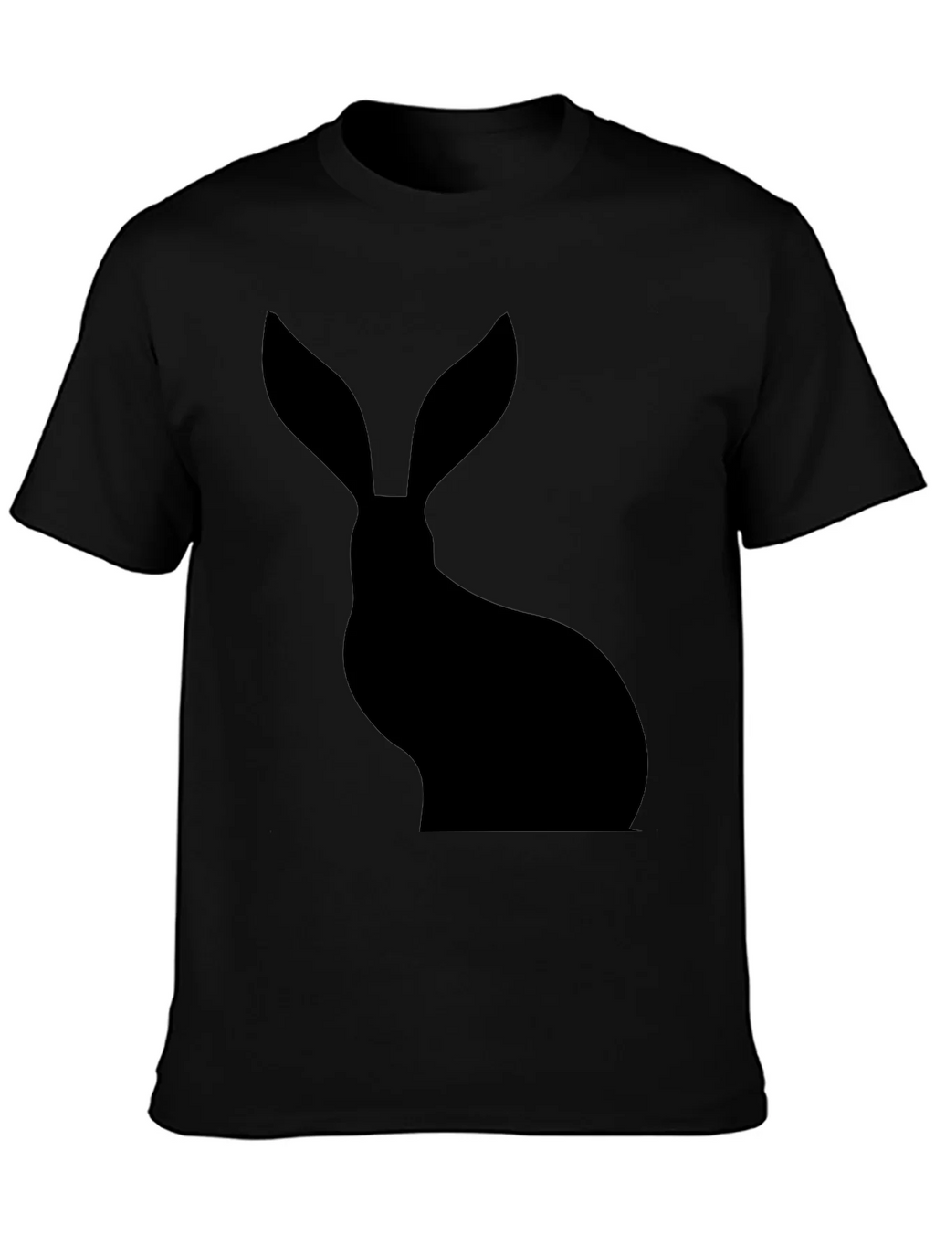 Hare Silhouette Black T-Shirt product image 3