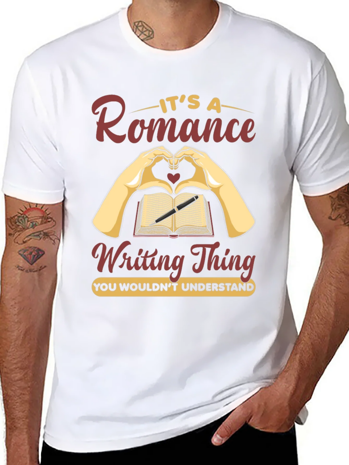 Romance Writing T-Shirt - Book Lover Tee product image 4