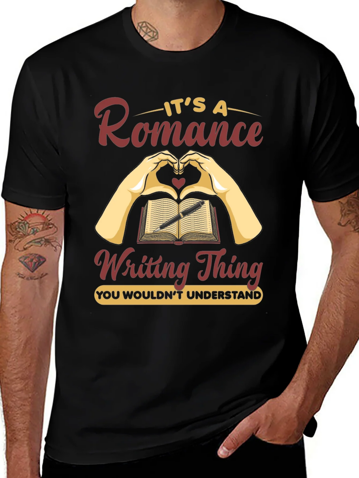 Romance Writing T-Shirt - Book Lover Tee product image 1