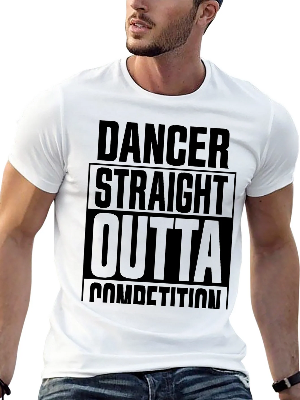 Dancer Straight Outta Competition Black T-Shirt product image 12