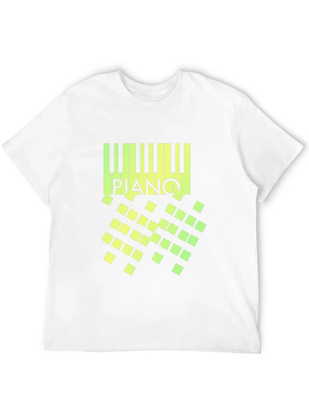 Piano Keys Graphic Black T-Shirt product image 11