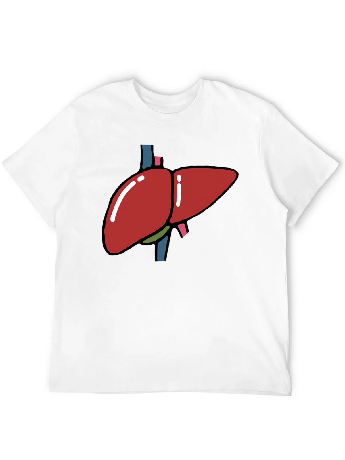 Liver Graphic T-Shirt - Black Anatomy Tee product image 6