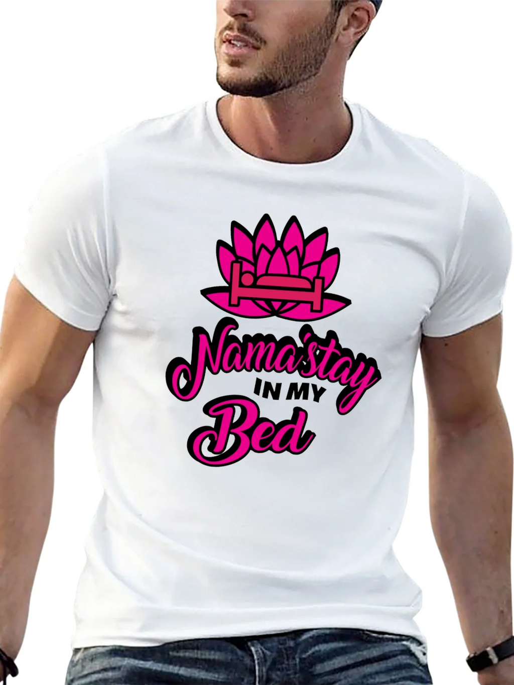 Namastay in Bed T-Shirt - Funny Yoga Slogan Tee product image 12