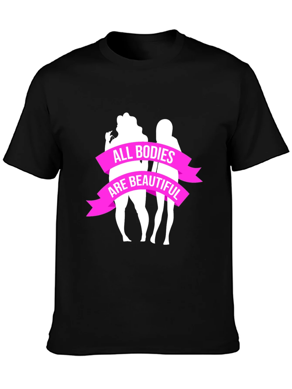 All Bodies Are Beautiful Graphic Tee - Black product image 3
