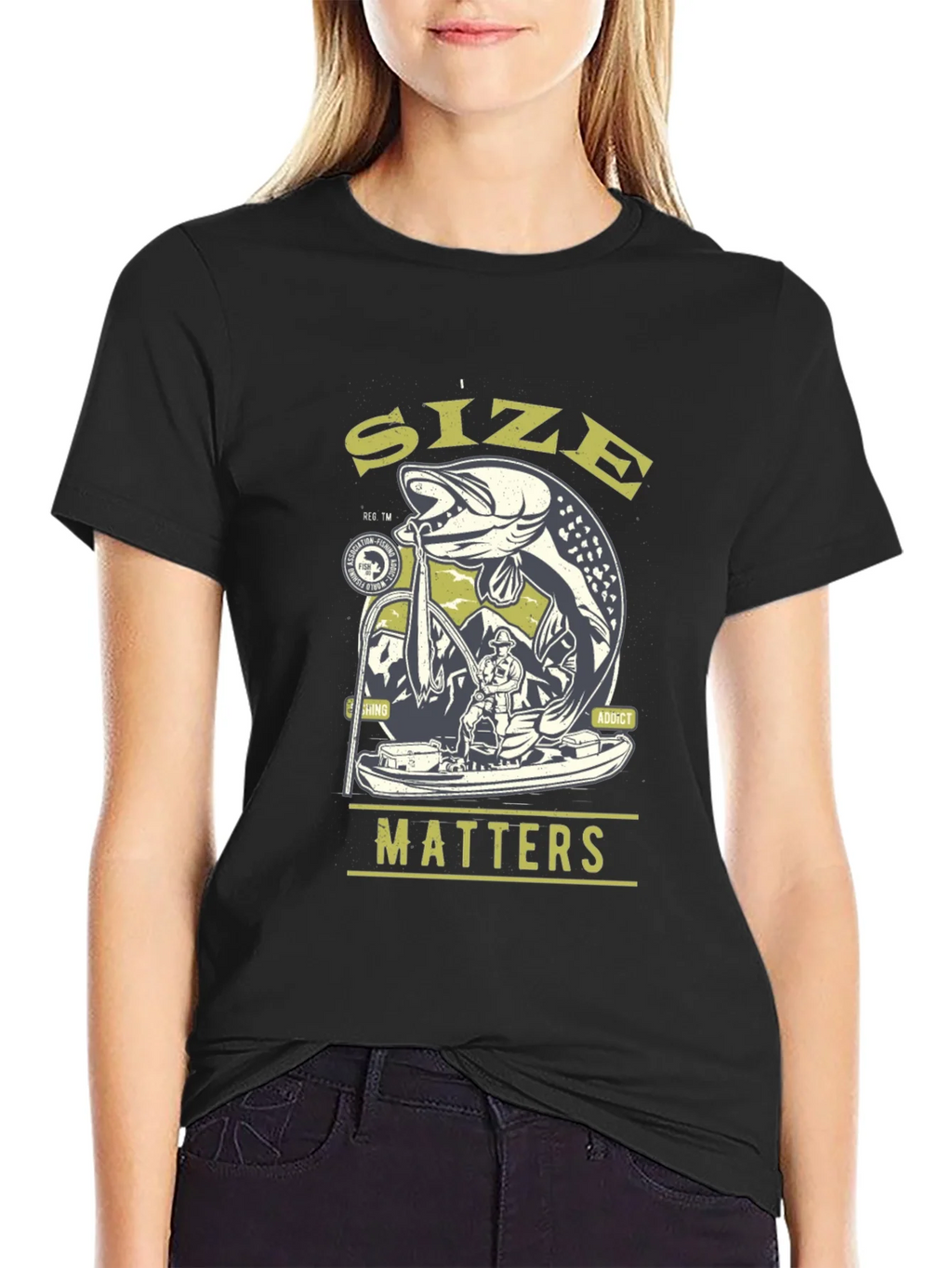 Size Matters Fishing T-Shirt - Angler Gift product image 2