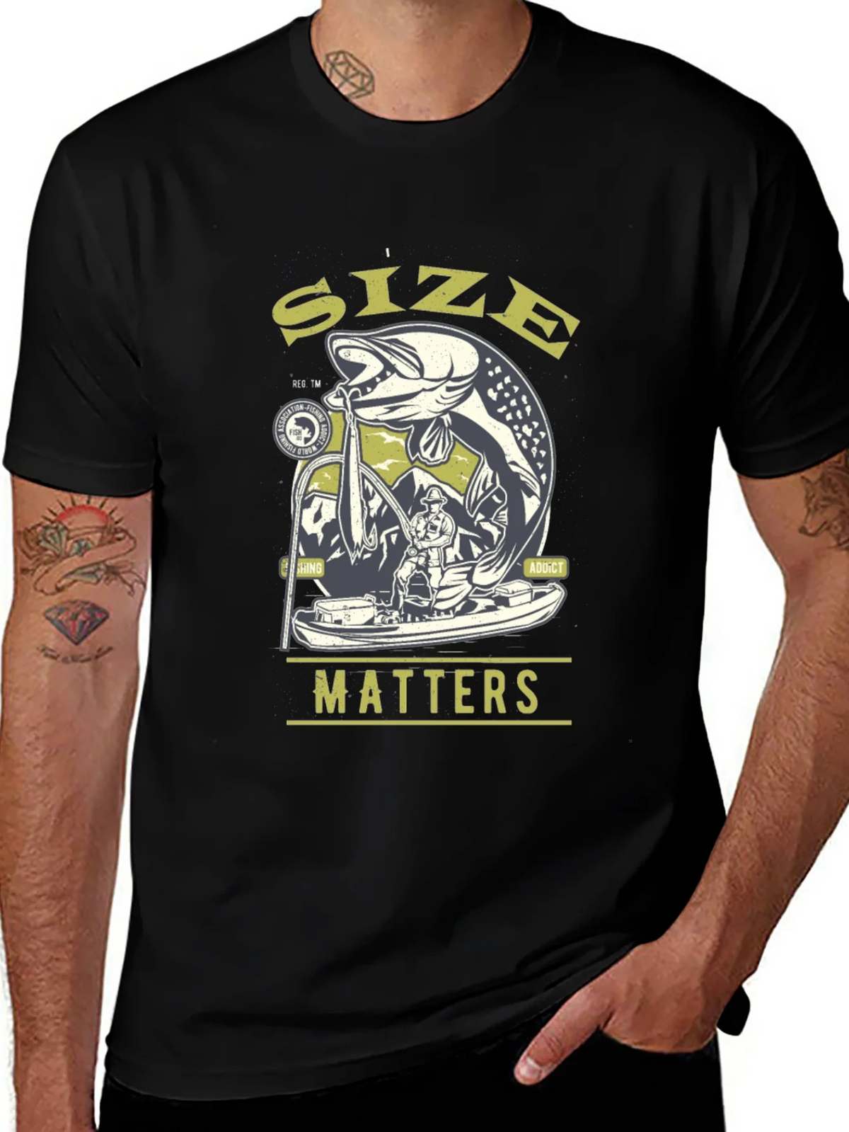 Size Matters Fishing T-Shirt - Angler Gift product image 1