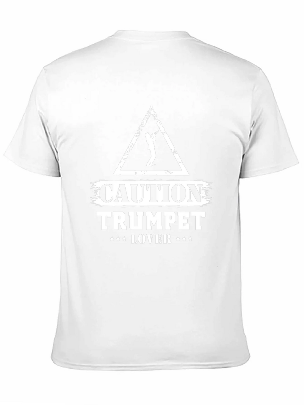Caution Trumpet Lover Graphic T-Shirt - Black product image 10