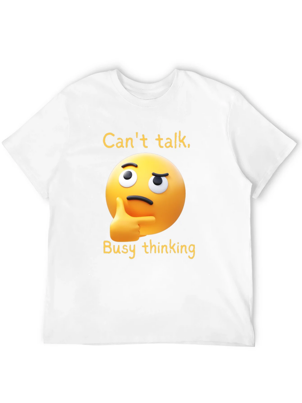 Thinking Emoji T-Shirt: Funny Clever Casual Wear product image 8