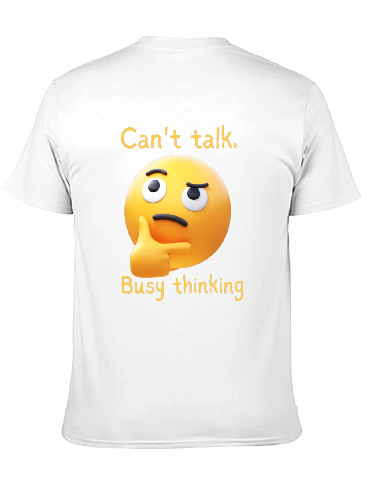 Thinking Emoji T-Shirt: Funny Clever Casual Wear product image 7