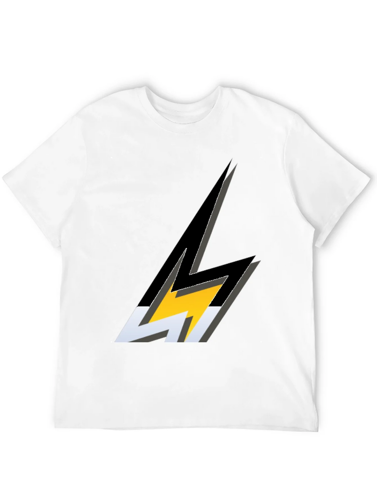 Lightning Bolt Graphic Black T-Shirt product image 9