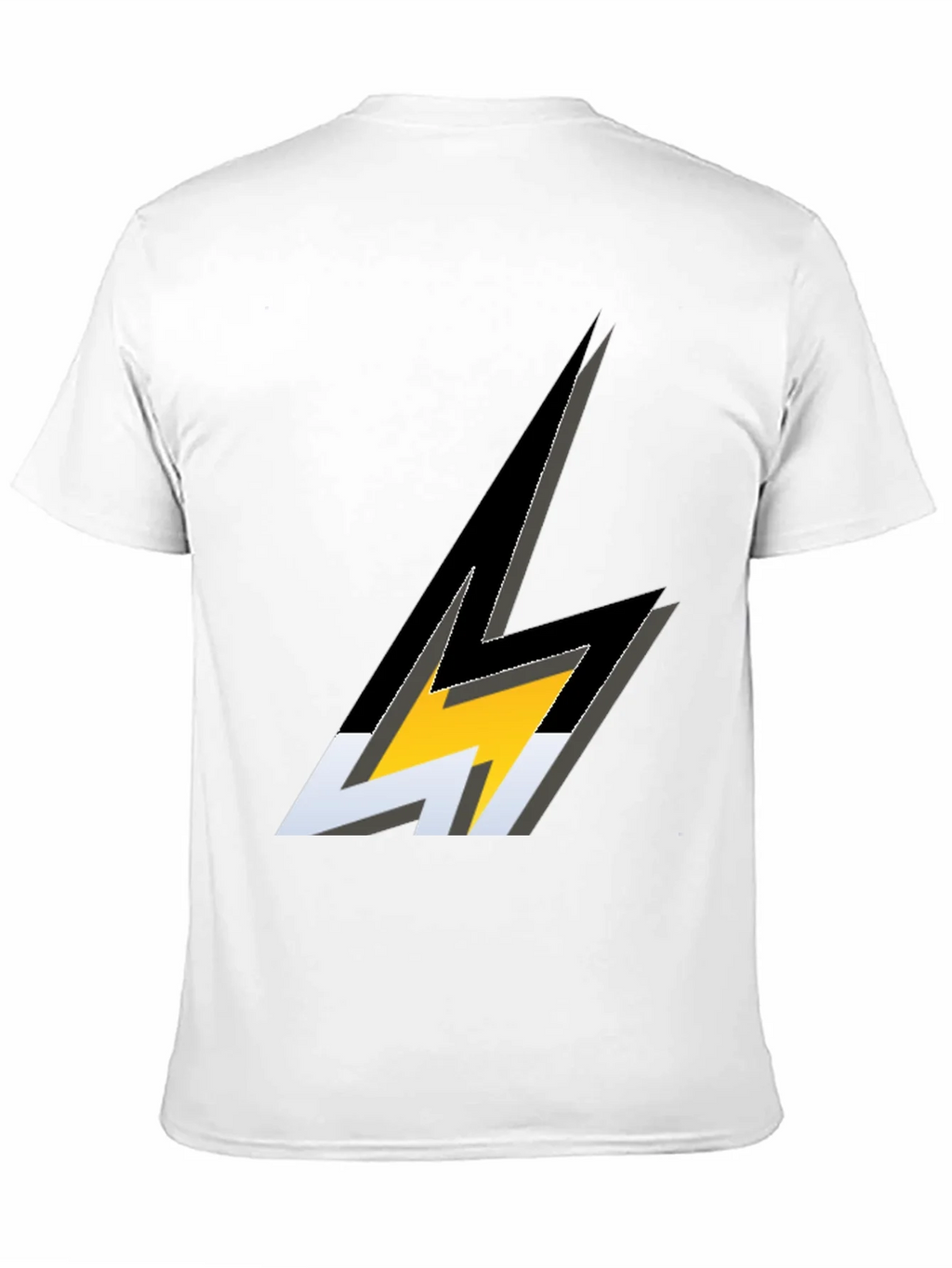 Lightning Bolt Graphic Black T-Shirt product image 8