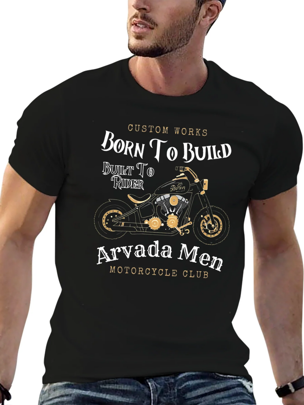 Born To Build Motorcycle Club Graphic T-Shirt product image 5