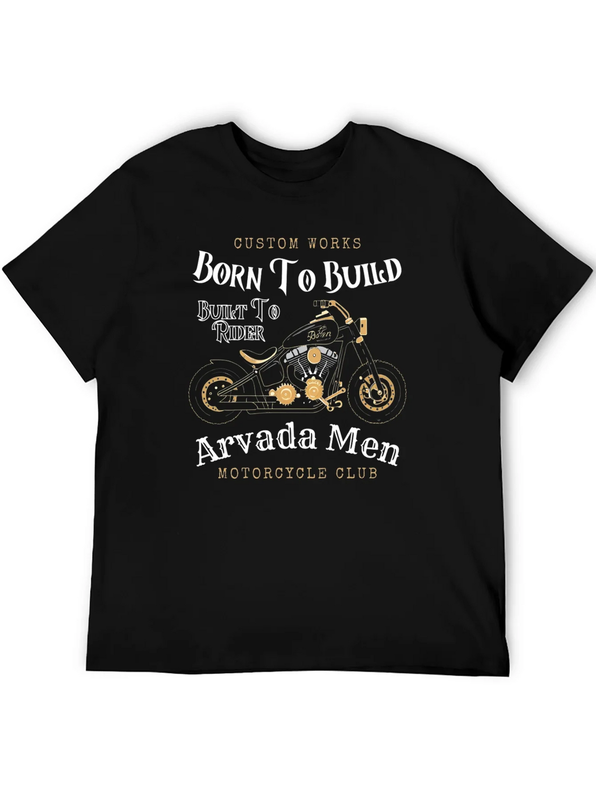Born To Build Motorcycle Club Graphic T-Shirt product image 4