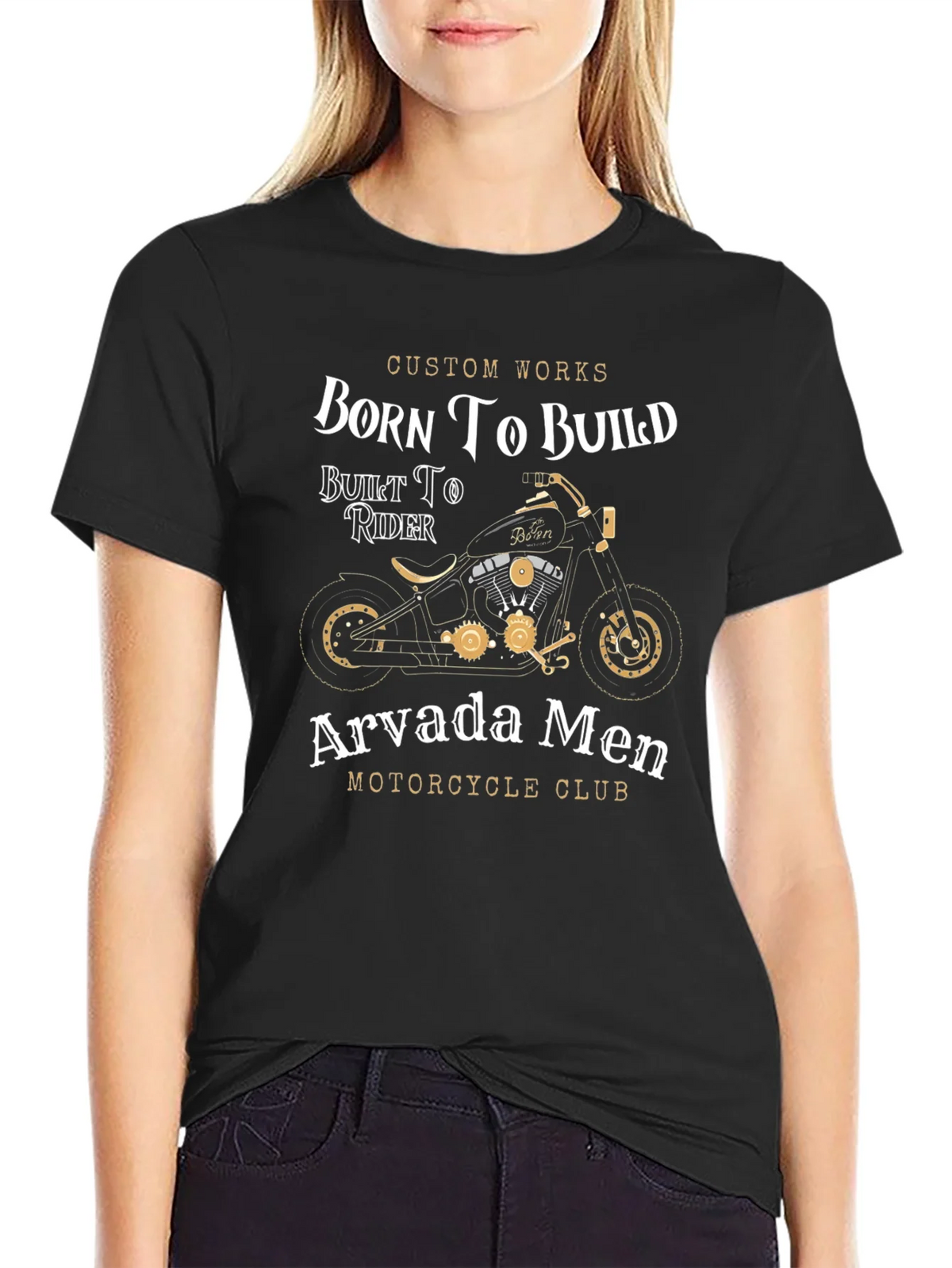 Born To Build Motorcycle Club Graphic T-Shirt product image 2