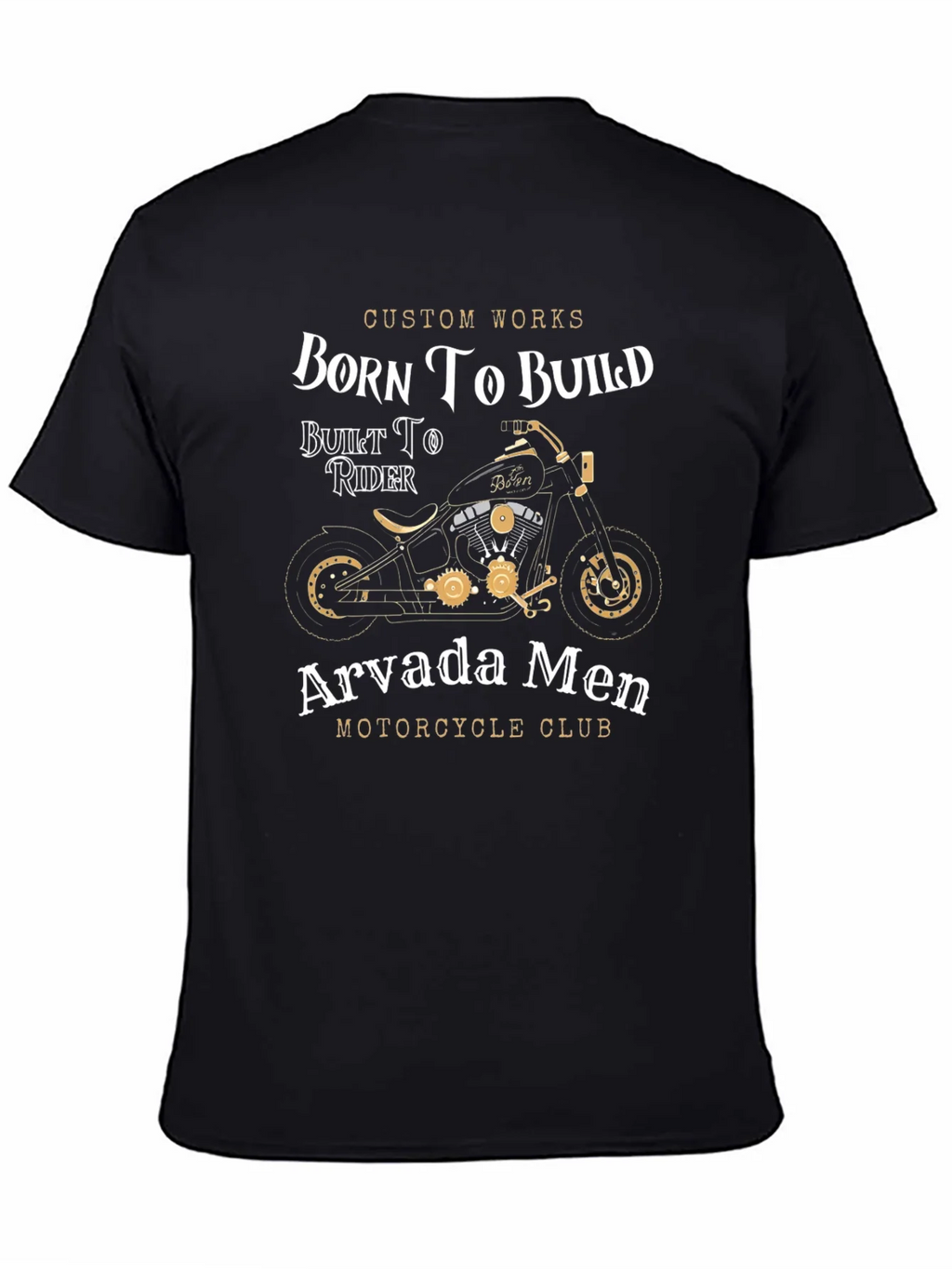 Born To Build Motorcycle Club Graphic T-Shirt product image 3