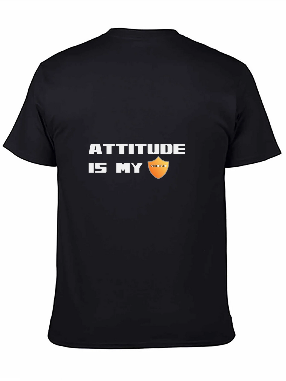 Attitude is My Shield Black T-Shirt product image 4