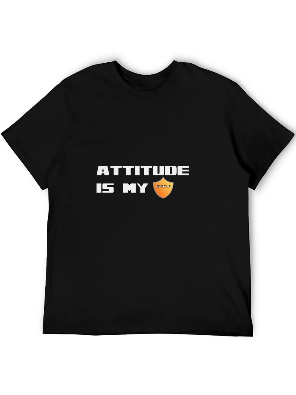 Attitude is My Shield Black T-Shirt product image 5